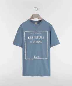 T-Shirt with Book Cover Embroidery