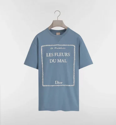 T-Shirt with Book Cover Embroidery