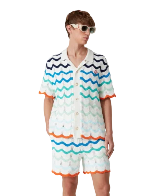 Casablanca set with gradient wave pattern