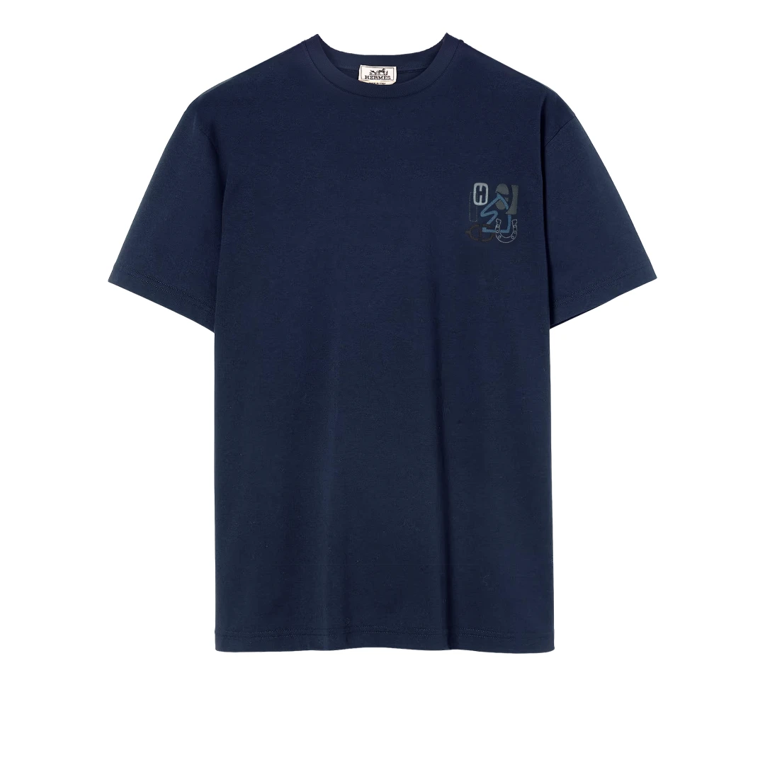 product-1747219159revv-front-HERMES-H-Puzzle-Tshirt-With-Leather-Detail-Ocean
