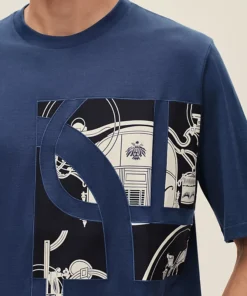 t-shirt patch soie ex libris
