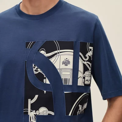 t-shirt patch soie ex libris