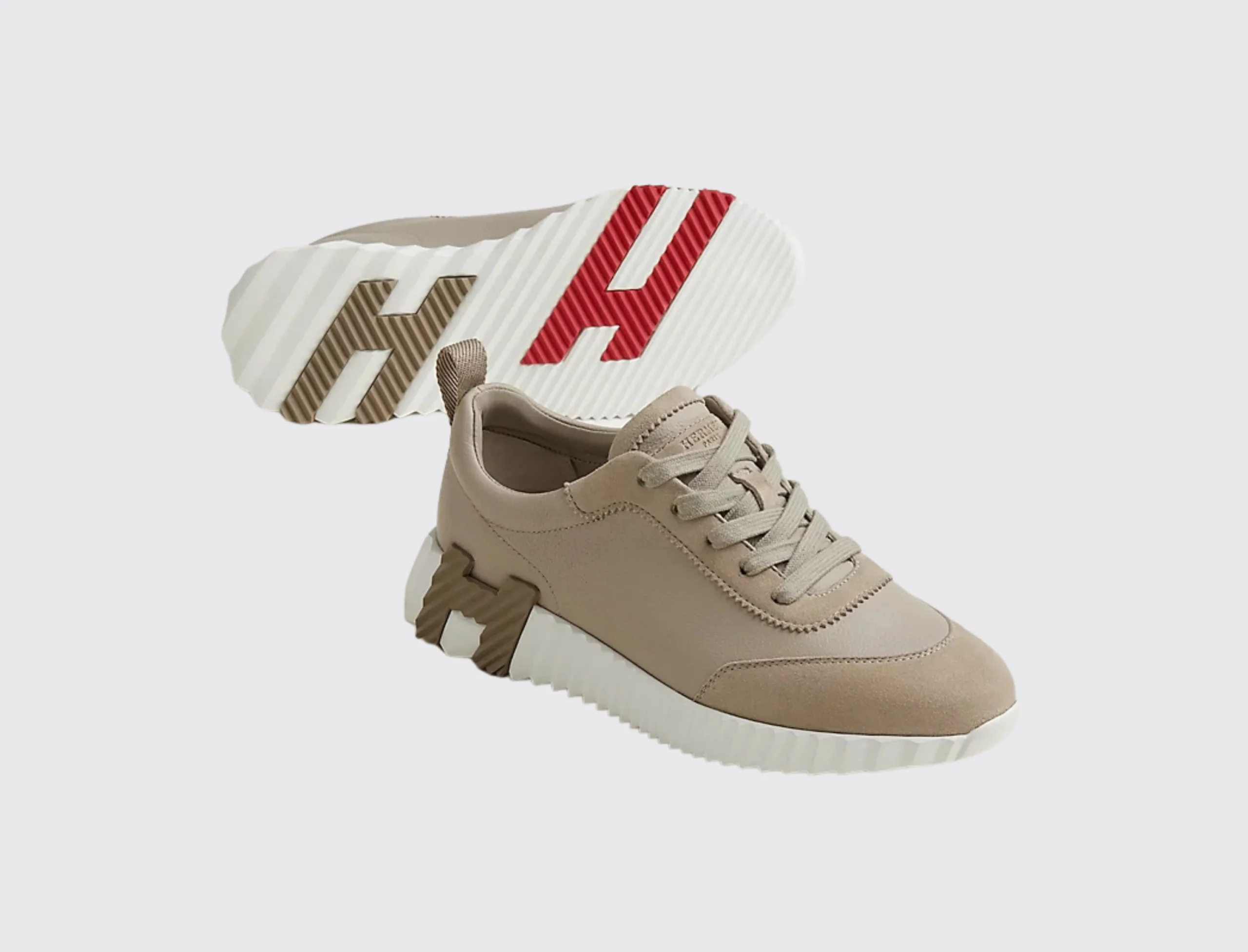 Bouncing Sneakers in Beige Galet