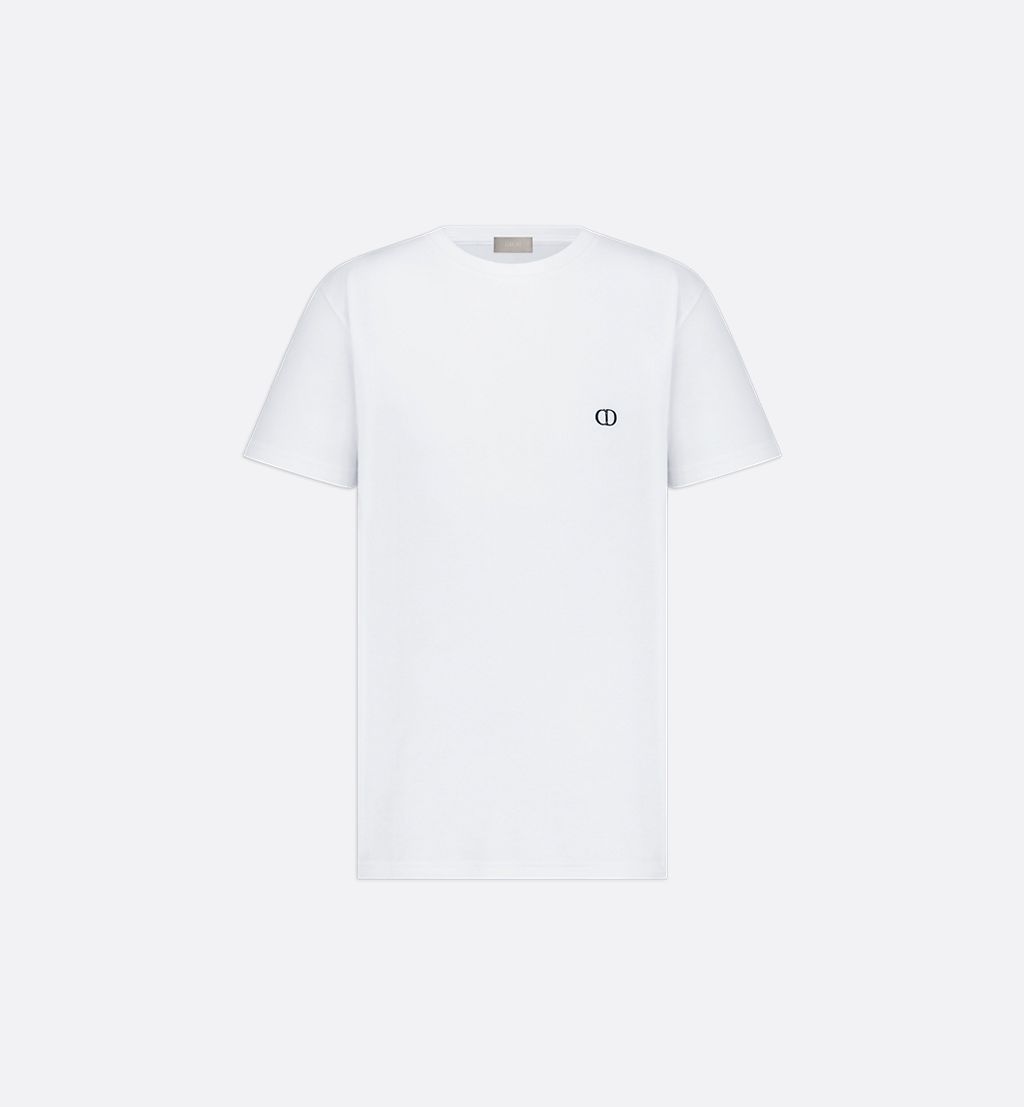 CD Icon T-Shirt, Fitted Silhouette - White